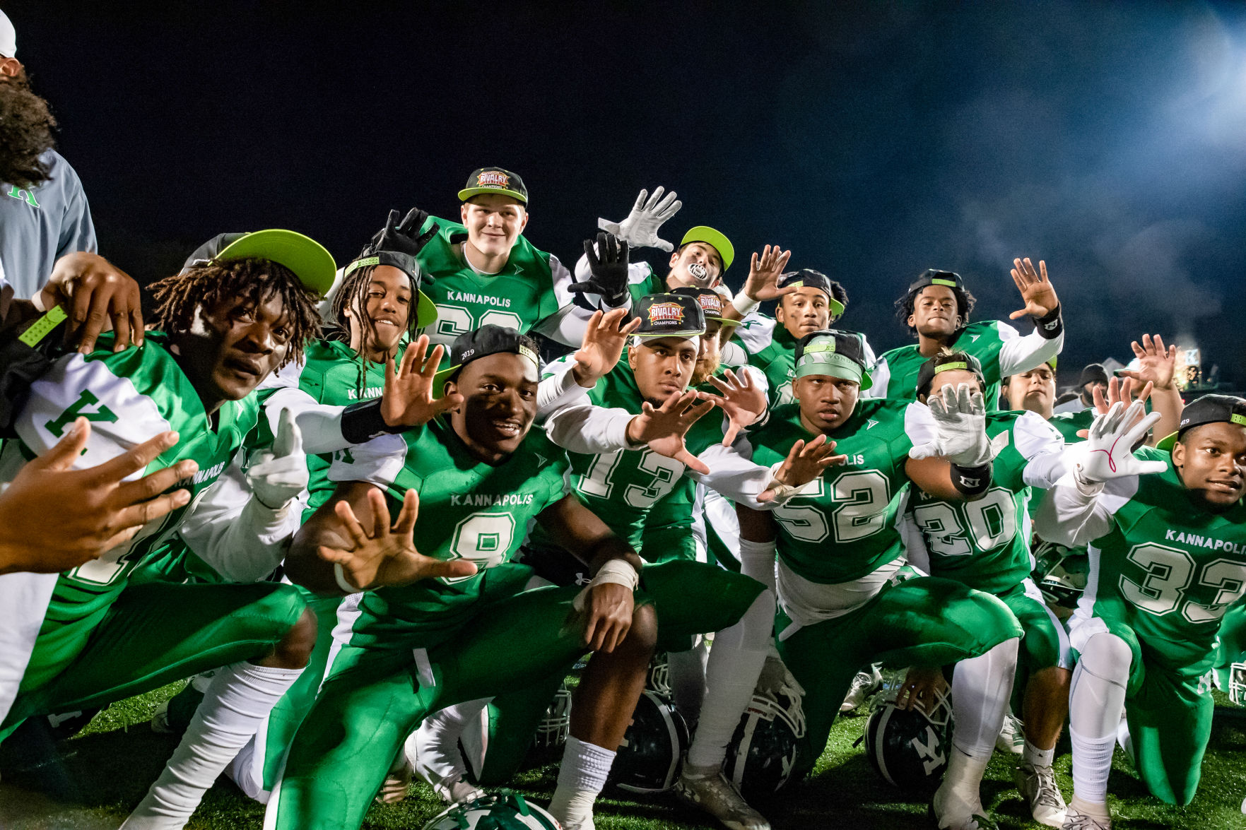 the annual Battle of the Bell high school football game